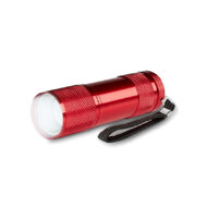 Svítilna 9 LED UV FLASHLIGHT - červená