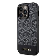 Guess PU G Cube MagSafe Zadní Kryt pro iPhone 14 Pro Black