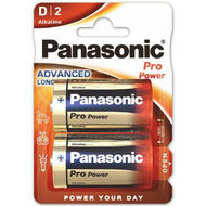 Baterie Panasonic PRO POWER D, LR20, velké mono, AM1, XL, BA3030, MN1300, 813, E95, LR20N, 13A, 1,5V, blistr 2 ks