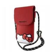 Hello Kitty Leather Hiding Kitty Phone Bag Red