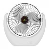 Přenosný ventilátor Kisonli F105, 2000mAh – bílá/stříbrná