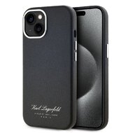 Karl Lagerfeld Grained PU Hotel RSG Zadní Kryt pro iPhone 13 Black