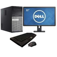 Herní PC sestava Dell OptiPlex 990 Tower Intel Core i5 s 22" HD monitorem / 4 GB RAM / 500 GB HDD / Ge-Force GTX 1050 / Win 10 PRO