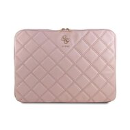 Guess Quilted 4G Computer Sleeve 16" Pink