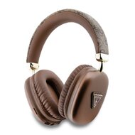 Guess PU Leather 4G Triangle Logo Bluetooth Stereo Headphone Brown