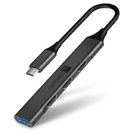 Connect IT USB-C hub (1xUSB-A 3.0, 3xUSB-A 2.0) - černá