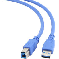 Propojovací kabel USB 3.0 do USB 3.0 A, 1,8m, modrá