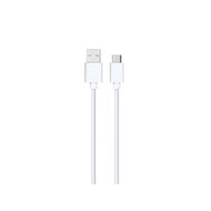 Datový kabel DeTech, USB - C, bílý