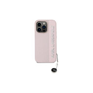 Karl Lagerfeld PU Saffiano Rhinestone Charm Zadní Kryt pro iPhone 15 Pro Růžová Karl Lagerfeld PU Saffiano Rhinestone Charm Zadní Kryt pro iPhone 15 Pro Růžová