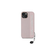 Karl Lagerfeld PU Saffiano Rhinestone Charm Zadní Kryt pro iPhone 15 Růžová Karl Lagerfeld PU Saffiano Rhinestone Charm Zadní Kryt pro iPhone 15 Růžová