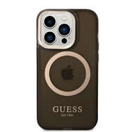 Guess Translucent MagSafe Zadní Kryt pro iPhone 14 Pro Black