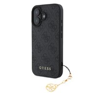 Guess 4G Charm Zadní Kryt pro iPhone 16 Tone on Tone Grey