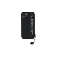 Karl Lagerfeld PU Saffiano Rhinestone Charm Zadní Kryt pro iPhone 15 Černá Karl Lagerfeld PU Saffiano Rhinestone Charm Zadní Kryt pro iPhone 15 Černá