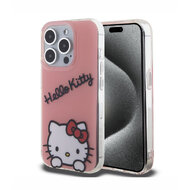 Hello Kitty IML Daydreaming Logo Zadní Kryt pro iPhone 15 Pro, růžová