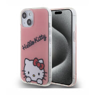 Hello Kitty IML Daydreaming Logo Zadní Kryt pro iPhone 15, růžová