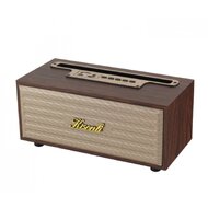 Reproduktor Kisonli G12A, Bluetooth, USB, SD, AUX, FM – hnědá