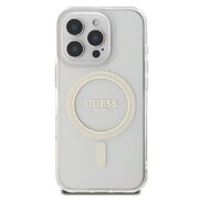 Guess IML Glitter Ring MagSafe Zadní Kryt pro iPhone 16 Pro Průhledná Guess IML Glitter Ring MagSafe Zadní Kryt pro iPhone 16 Pro Průhledná