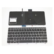 Originální klávesnice pro notebooky HP EliteBook Folio 1020 G1 se stříbrným rámem