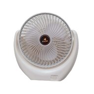 Přenosný ventilátor Kisonli F105, 2000mAh – bílá/šedá