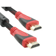 Pletený propojovací HDMI - HDMI - 1,3m HQ