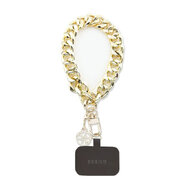 Guess Wrist Chain 4G Charm Strap Gold