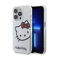 Hello Kitty IML Head Logo Zadní Kryt pro iPhone 15 Pro, bílá