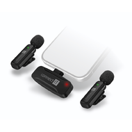 Connect IT Wireless Lavalier mikrofon set USB-C (2 ks + přijímač) - černá Connect IT Wireless Lavalier mikrofon set USB-C (2 ks + přijímač) - černá