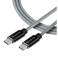 Tactical Fast Rope Aramid Cable USB-C/USB-C 100W 20V/5A 0.3m Grey