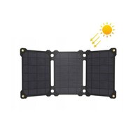 Solární Přenosná Nabíječka (rozkládací panel) Allpowers, 21W - černá