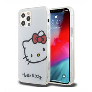 Hello Kitty IML Head Logo Zadní Kryt pro iPhone 12/12 Pro, bílá