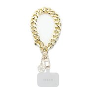 Guess Wrist Chain 4G Charm Strap Gold