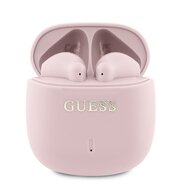 Guess Printed Classic Logo TWS Bezdrátová Sluchátka Pink