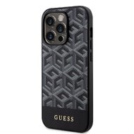 Guess PU G Cube MagSafe Zadní Kryt pro iPhone 13 Pro Black