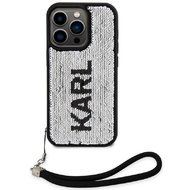 Karl Lagerfeld Sequins Reversible Zadní Kryt pro iPhone 13 Pro Max Black