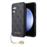 Guess 4G Charms Zadní Kryt pro Samsung Galaxy S24+ Grey
