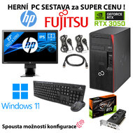 Herní PC sestava Fujitsu P758 Intel Core i7 / 16 GB RAM / 512 GB SSD / Ge-Force RTX 3050 / Windows 11 + 27" IPS monitor Herní PC sestava Fujitsu P758 Intel Core i7 / 16 GB RAM / 512 GB SSD / Ge-Force RTX 3050 / Windows 11 + 27" IPS monitor