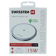 SWISSTEN WIRELESS Bezdrátová nabíječka 15W bílá