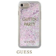 Guess Liquid Glitter Hard Pouzdro Party Purple pro iPhone 6/7/8 /SE 2020