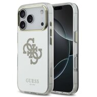 Guess zadní kryt pro iPhone 17 Pro, PC/TPU Mirror 4G Glitter Logo MagSafe - zlatá Guess zadní kryt pro iPhone 17 Pro, PC/TPU Mirror 4G Glitter Logo MagSafe - zlatá