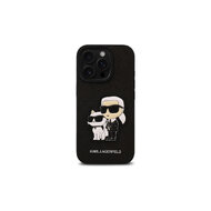 Karl Lagerfeld PU Saffiano Karl and Choupette Zadní Kryt pro iPhone 16 Pro Černá Karl Lagerfeld PU Saffiano Karl and Choupette Zadní Kryt pro iPhone 16 Pro Černá