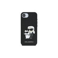 Karl Lagerfeld PU Saffiano Karl and Choupette Zadní Kryt pro iPhone 16e Černá Karl Lagerfeld PU Saffiano Karl and Choupette Zadní Kryt pro iPhone 16e Černá