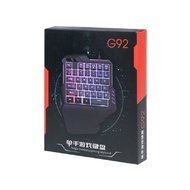 Jednoruční herní klávesnice G92 - černá