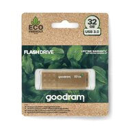 GOODRAM UME3 ECO FRIENDLY USB 3.0 Flash disk 32GB - hnědá