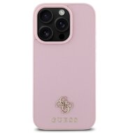 Guess PU Grained 4G Small Metal Logo MagSafe Zadní Kryt pro iPhone 16 Pro Růžová Guess PU Grained 4G Small Metal Logo MagSafe Zadní Kryt pro iPhone 16 Pro Růžová