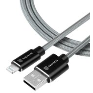 Tactical Fast Rope Aramid Cable USB-A/Lightning MFi 1m Grey