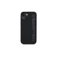 Karl Lagerfeld 3D Rubber Glitter Logo Zadní Kryt pro iPhone 14 Černá Karl Lagerfeld 3D Rubber Glitter Logo Zadní Kryt pro iPhone 14 Černá