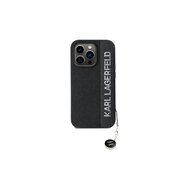 Karl Lagerfeld PU Saffiano Rhinestone Charm Zadní Kryt pro iPhone 14 Pro Černá Karl Lagerfeld PU Saffiano Rhinestone Charm Zadní Kryt pro iPhone 14 Pro Černá
