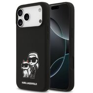 Karl Lagerfeld zadní kryt pro iPhone 17 Pro Max, Liquid Silicone K&Ch Sketch MagSafe - černá