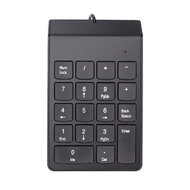 Drátová numerická klávesnice K2, USB, černá