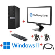 Multimediální PC sestava Dell OptiPlex 7050 MT Intel Core i5 / 16 GB RAM / 512 GB SSD / Windows 11 Prof. / 27" monitor